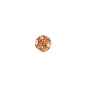 Sunstone 1pkg1, hand-cut undrilled faceted round gem natural 8mm