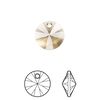 Drop 12pk light Colorado topaz, Crystal Passions® 12mm pendant mini disk 6428 image number 0