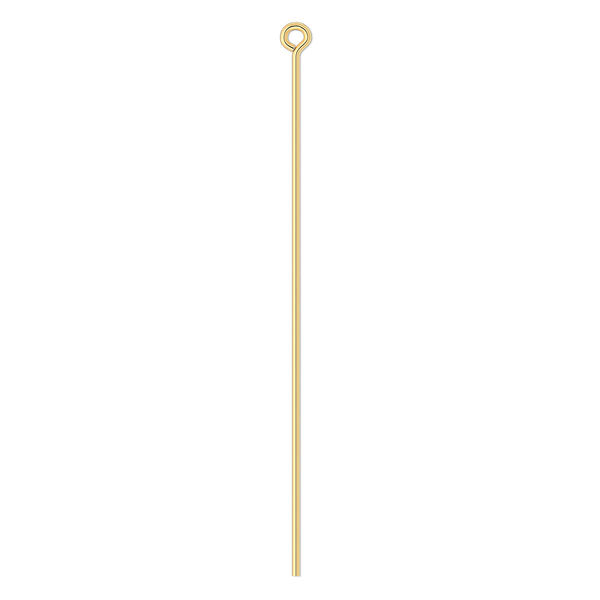 Eye pin, 14Kt gold-filled, 2-3/16 inches, 21 gauge. Sold per pkg of 10. image number 0