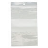 Bag, Tite-Lip™, plastic, clear and white, 4x6-inch top zip with block and hole. Sold per pkg of 100. image number 1