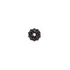 Bead, glass rhinestone / epoxy / resin, black, 8mm round. Sold individually. image number 1