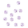 Drop 12pk violet, Crystal Passions® 6mm pendant mini disk 6428 image number 1