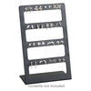 Display, earring, Lucite&reg;, opaque black, 6-1/2 x 4 x 2 inches. Sold individually. image number 1