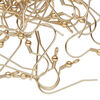 Ear wire fishhook 1pkg100 dark gold-finished, 20mm / 3mm ball / 4mm coil / perpendicular open loop, 21 gauge stainless steel image number 0