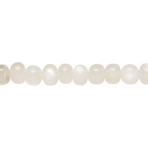 Multi-moonstone 1pkg1, hand-cut rondelle bead natural 14 inch 6x4mm-7x5mm image number 0