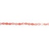 Mother-of-pearl shell 1pkg1, flat oval bead 15 inch dark pink 14x10mm-15x11mm image number 1