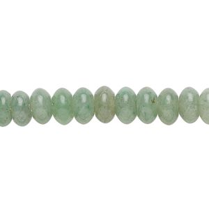 Green aventurine 1pkg1, rondelle bead natural 15.5-16 inch 8x4mm
