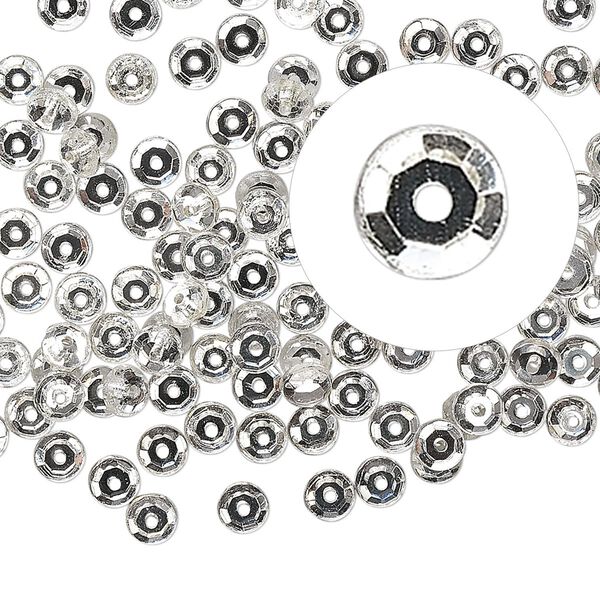 Flat back, Czech glass rhinestone, clear, 3.8-4mm round Loch Rosen, SS16. Sold per pkg of 144 (1 gross). image number 0