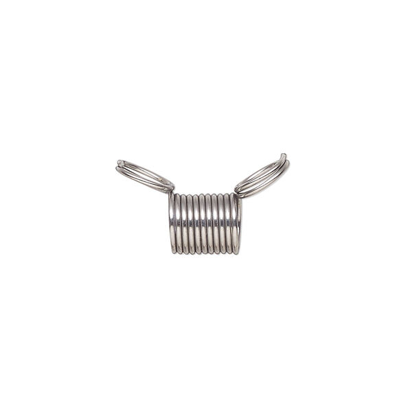 Beading supply, Bead Stopper™, stainless steel, 7mm. Sold per pkg of 20. image number 0
