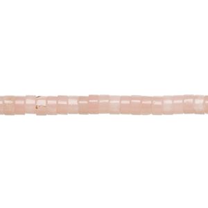 Pink opal 1pkg1, heishi bead natural 8 inch 4x1.5mm-4x2.5mm