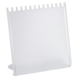 Display, chain and necklace, acrylic, frosted clear, 11-1/4 x 10-1/2 x 4-3/4 inches. Sold per pkg of 4.