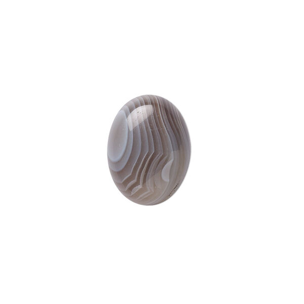 Cabochon, Botswana agate (natural), 16x12mm calibrated oval, B grade, Mohs hardness 6-1/2 to 7. Sold individually. image number 0