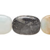 Flower amazonite 1pkg1, puffed oval bead natural, 14 inch 24x18mm-25x19mm image number 0