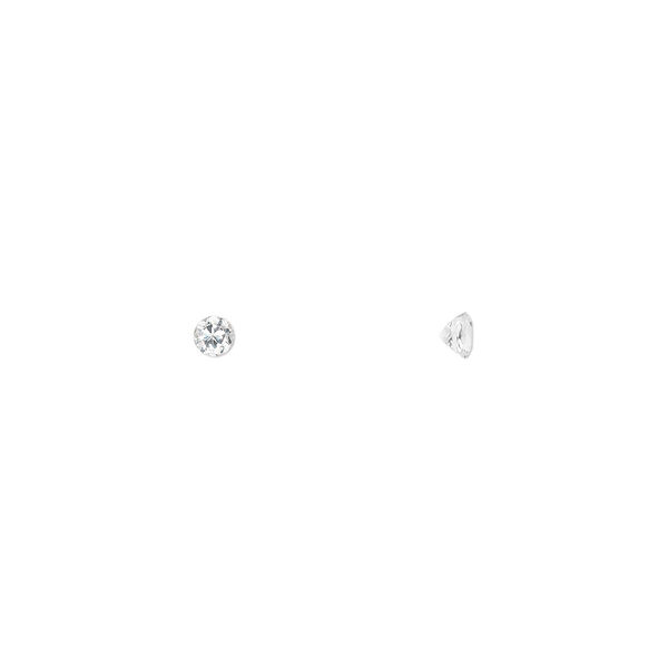 Gem, white topaz (natural), 3mm faceted round, A grade, Mohs hardness 8. Sold per pkg of 6. image number 0