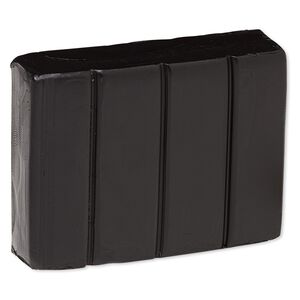 Polymer clay, Sculpey® PREMO, pkg/2 ounces, black.