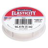 Cord, Beadalon® ELASTICITY®, elastic rubber, pkg/5m, 0.8mm diameter, clear. image number 0
