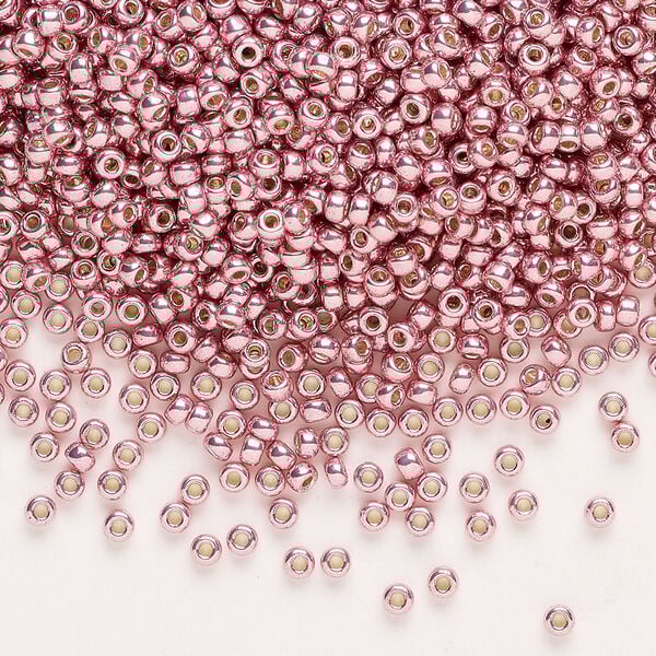 Seed bead, Miyuki 1pkg250g glass, #11 rocaille, Duracoat&reg; opaque galvanized dark coral (RR-4209) image number 0