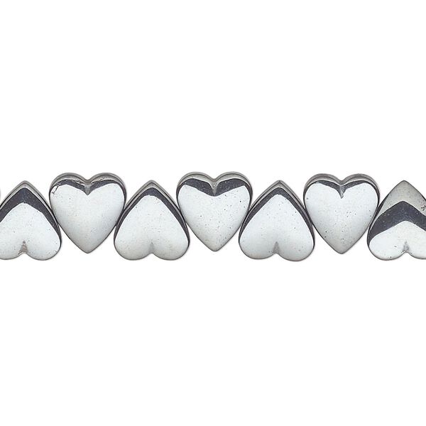 Hemalyke™ 1pkg1, side-drilled heart bead 15.5-16 inch 8mm image number 0