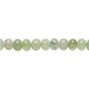 Green chalcedony 1pkg1, hand-cut rondelle bead 14 inch 6x4mm-7x6mm