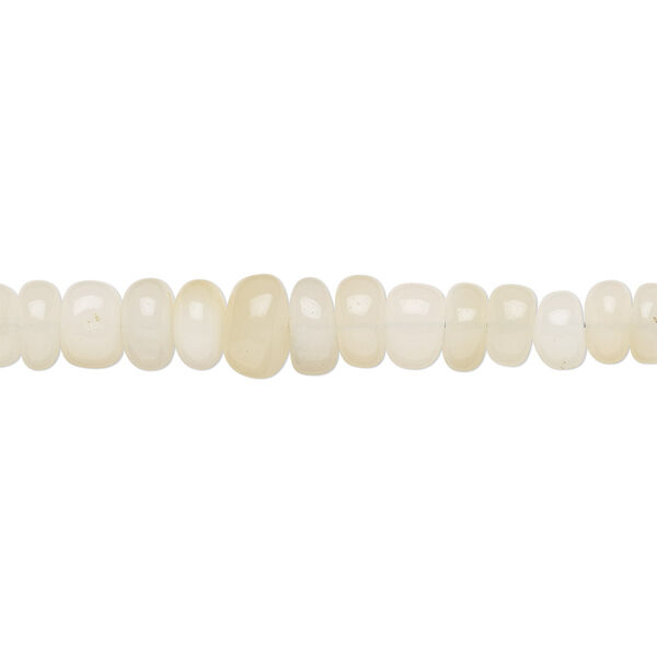 Bead, Ethiopian opal (natural), 2x1mm-5x3mm graduated hand-cut rondelle, C grade, Mohs hardness 5 to 6-1/2. Sold per 16-inch strand. image number 0