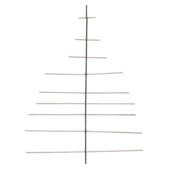Ornament frame, steel, 8-1/2x6 inch tree, 16 gauge wire. Sold per pkg of 2. image number 0