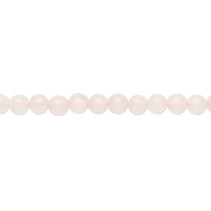 Rose quartz 1pkg1, round bead 15.5-16 inch 4mm