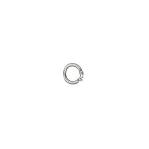 Loop Lock™, JBB Findings, antique silver-plated brass, 6mm smooth round. Sold per pkg of 4.