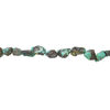 Turquoise 1pkg1, rough nugget bead, 15 inch medium to large / blue-green image number 1