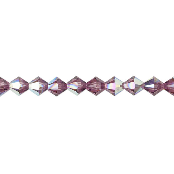 Bead 24pk iris AB, Crystal Passions® 5mm bicone 5328 image number 0