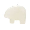 Snow quartz 1pkg1, top-drilled and half-drilled Zuni-style bear focal natural, 34x21mm-38x29mm image number 1
