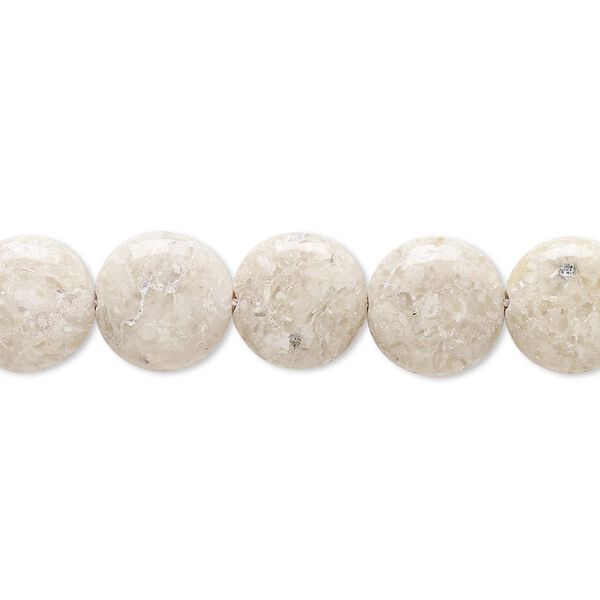 Riverstone 1pkg1, flat round bead 8 inch 10mm image number 0