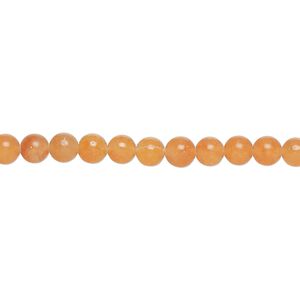 Red aventurine 1pkg1, round bead natural 15 inch 4-5mm