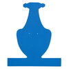 Display, foldable, necklace and earring, foam, blue, 5-1/4 x 5-3/4 x 3-1/4 inches assembled. Sold per pkg of 2. image number 0