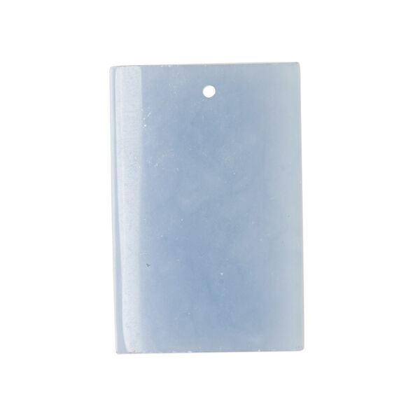 Drop, angelite (waxed), 30x20mm hand-cut rectangle, B grade, Mohs hardness 3 to 3-1/2. Sold individually. image number 0