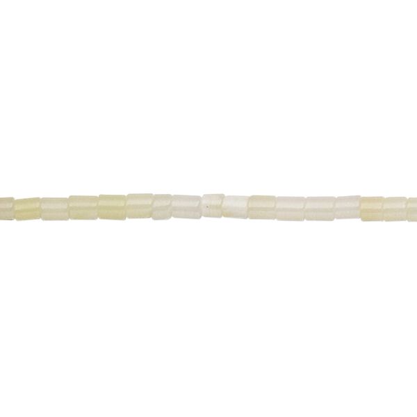 Bead, bamboo coral (bleached), white, 2.5mm heishi, C grade, Mohs hardness 3-1/2 to 4. Sold per 15-inch strand. image number 0