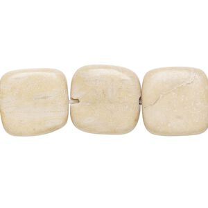Brown feldspar 1pkg1, flat square bead natural 15 inch 14x14mm-15x15mm
