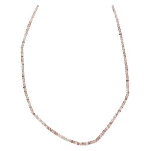 Strawberry quartz 1pkg1, hand-cut faceted rondelle bead natural 15.5-16 inch graduated 3x2mm-4x3mm