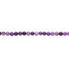 Amethyst / quartz 1pkg1, round bead, 15 inch 8mm image number 1