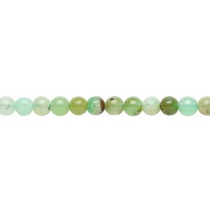 Chrysoprase 1pkg1, round bead natural 8 inch 4mm