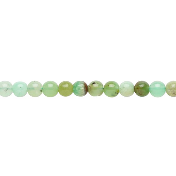 Chrysoprase 1pkg1, round bead natural 8 inch 4mm image number 0