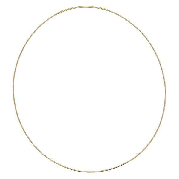 Neckwire, "vermeil," 1mm snake chain, 24 inches with 2mm friction clasp. Sold individually. image number 0