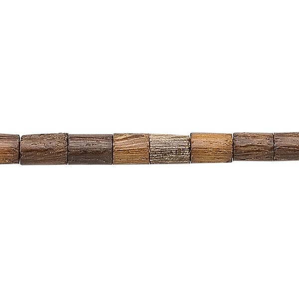 Bead, wood (natural), 6x5mm heishi. Sold per 15-1/2" to 16" strand. image number 0