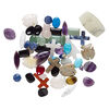 Multi-gemstone / glass 1pkg50, top-drilled / half-drilled mixed shape component / focal mix 10x6mm-34x20mm image number 1