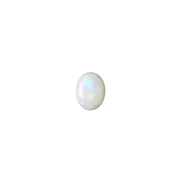 Cabochon, opal (natural), 8x6mm calibrated oval, B grade, Mohs hardness 5 to 6-1/2. Sold individually. image number 0