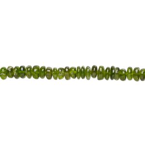 Chrome diopside 1pkg1, hand-cut rondelle bead natural 14 inch 2x1mm-3x2mm