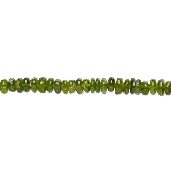 Chrome diopside 1pkg1, hand-cut rondelle bead natural 14 inch 2x1mm-3x2mm image number 0
