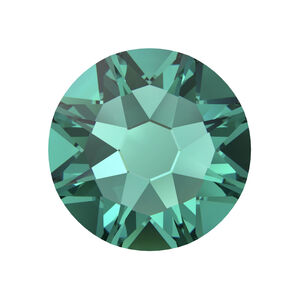 Flat back 1pkg144 Caribbean green foil back, Crystal Passions&reg; Regenerated 6.32-6.5mm rose round SS30 2088