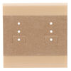 Earring card, plastic and velour, camel, 2x2-inch square. Sold per pkg of 100. image number 0