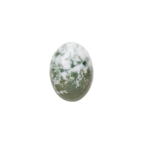 Tree agate 1pkg2, calibrated oval cab natural 18x13mm image number 0