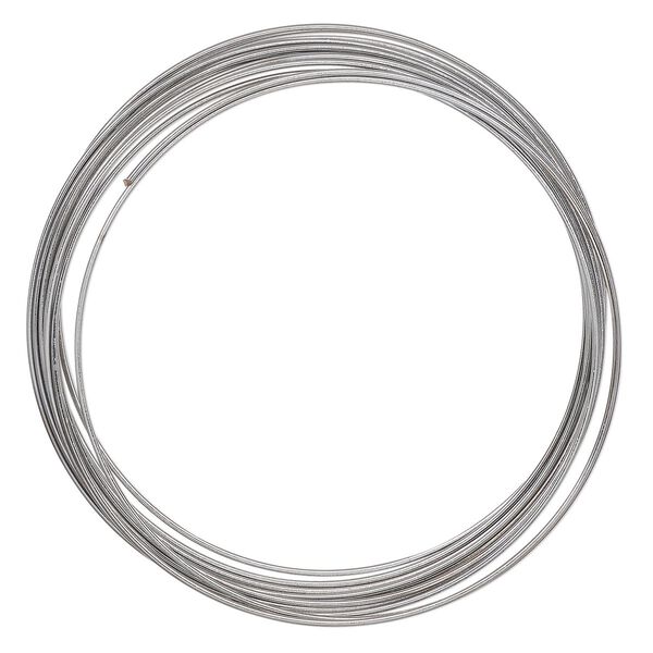 Memory wire, gunmetal-plated high carbon steel, 2-1/4 inch bracelet, 0.7mm thick. Sold per pkg of 12 loops. image number 0